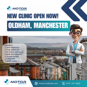 Oldham MotorMedicals clinic offering driver medicals and more
