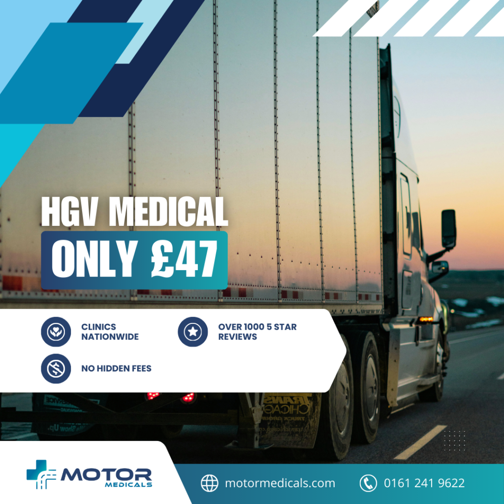 Motor Medicals Croydon HGV medicals with eye tests and D4 forms, approved by DVLA.