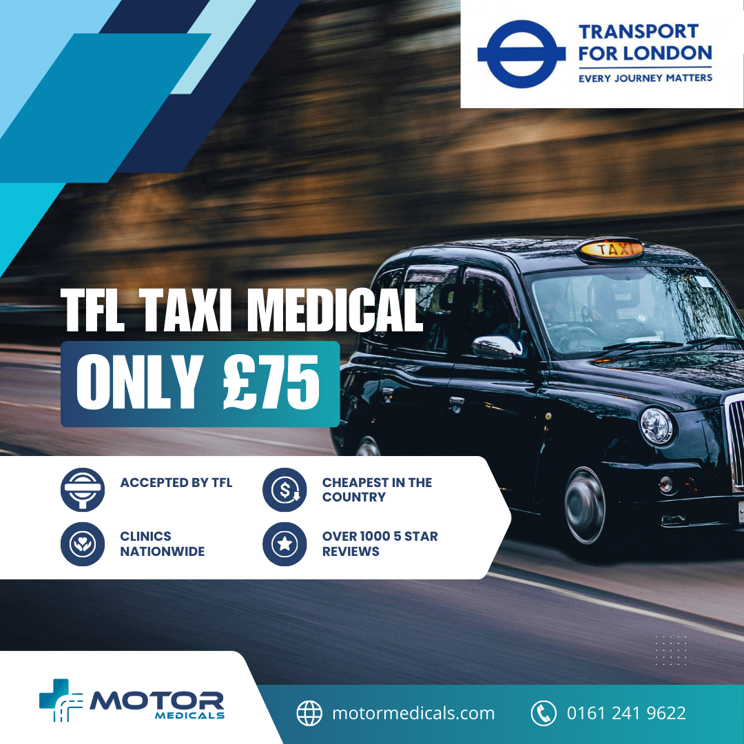 TfL PCO Medicals at MotorMedicals Luton - Call 0204 572 1663 or book online at motormedicals.com