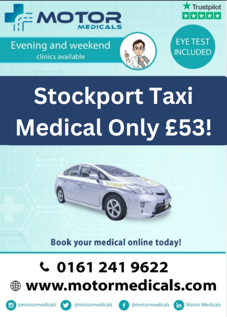 MotorMedicals approved by Stockport Council for taxi medicals