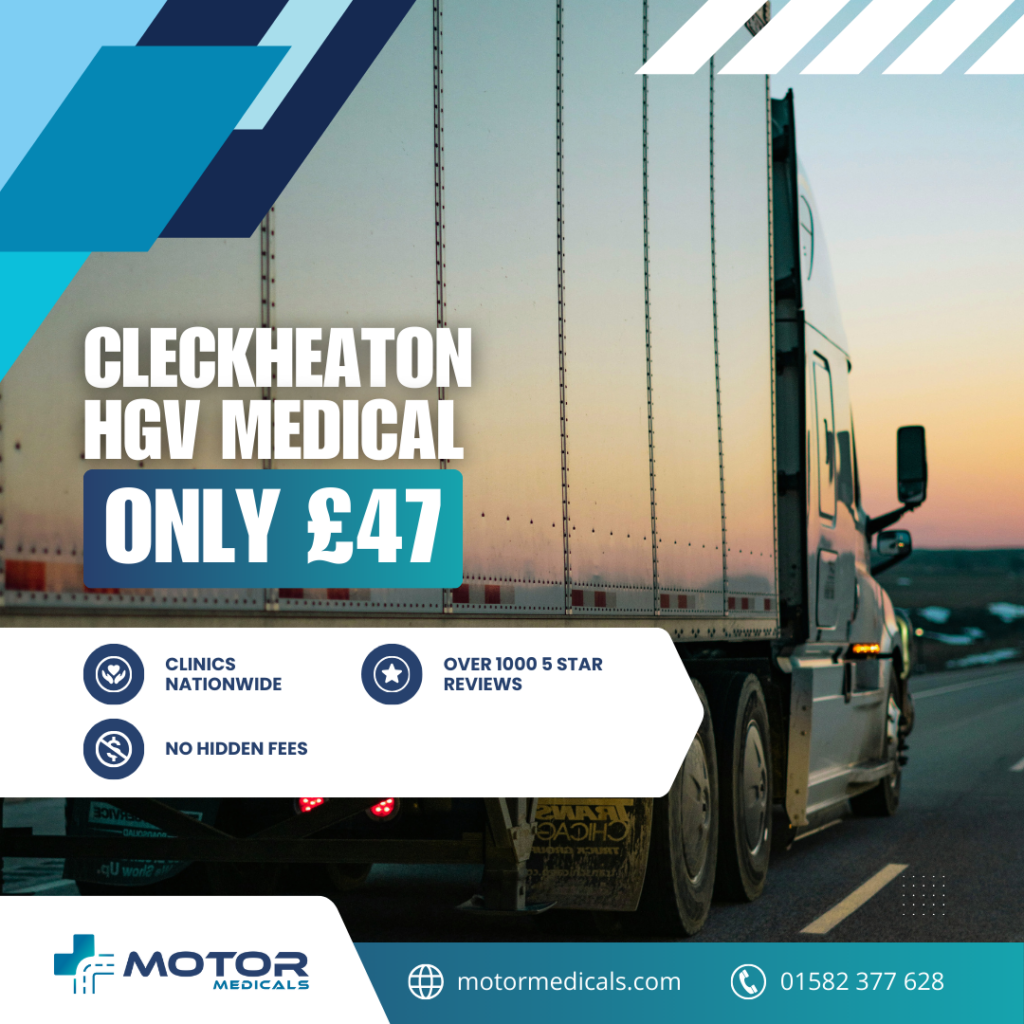 HGV driver medicals available at MotorMedicals Cleckheaton