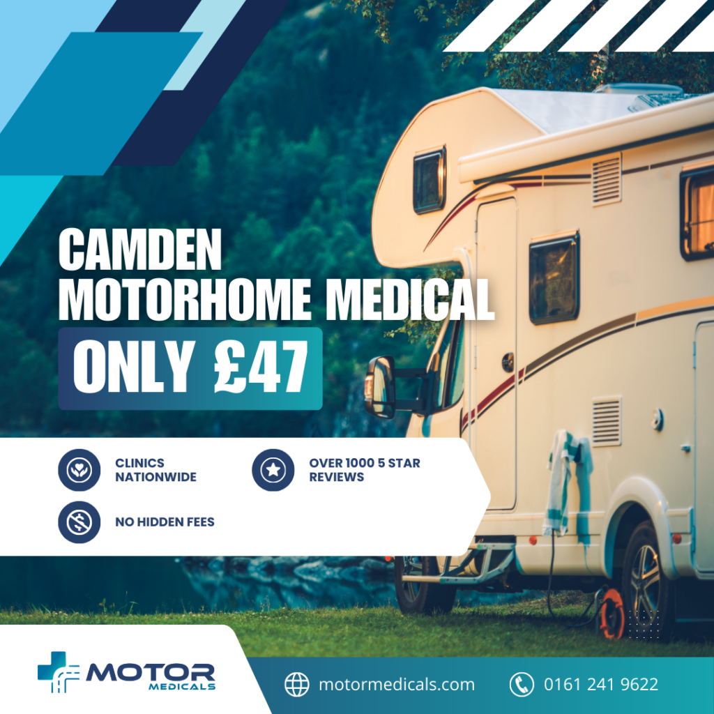 Affordable D1 motorhome medicals at MotorMedicals Camden