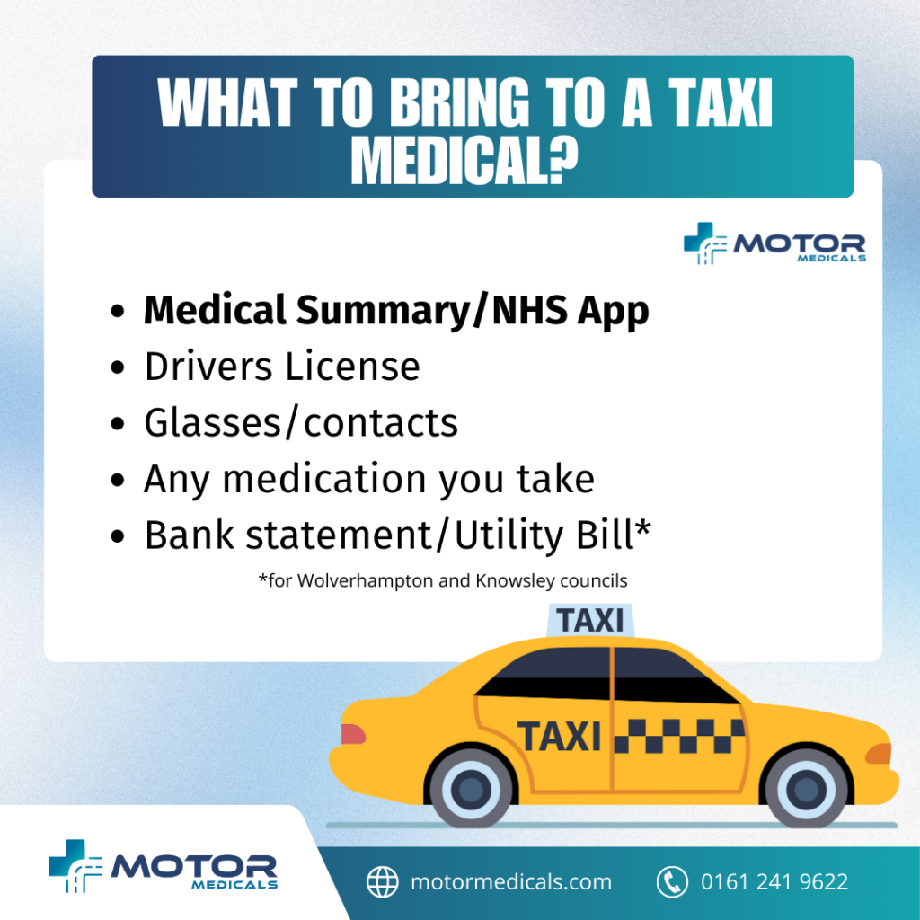 Affordable taxi medicals at Motormedicals, ensuring drivers meet health standards for safe transportation. Call 0161 241 9622 to book your appointment.