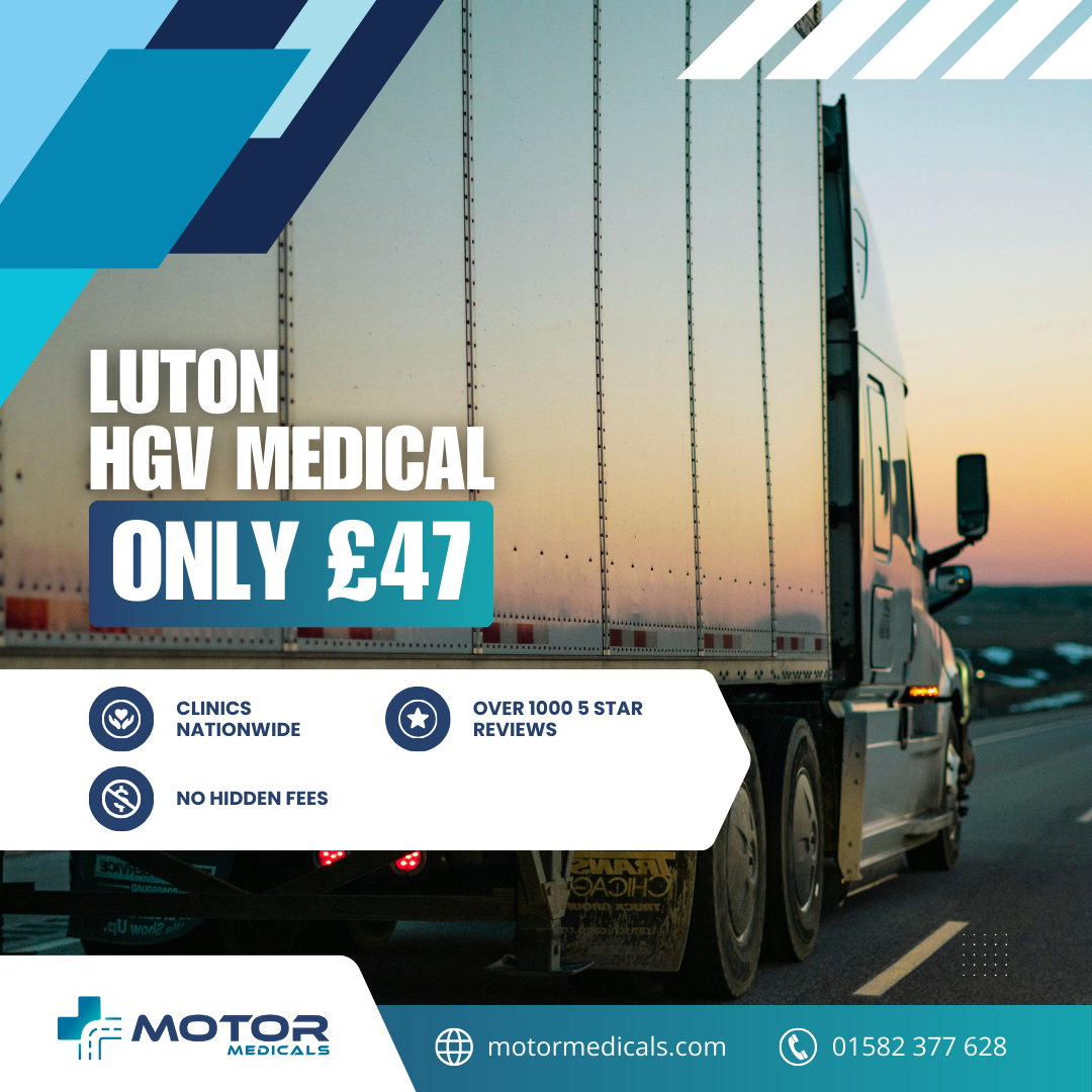 HGV medical exam at MotorMedicals' Luton clinic