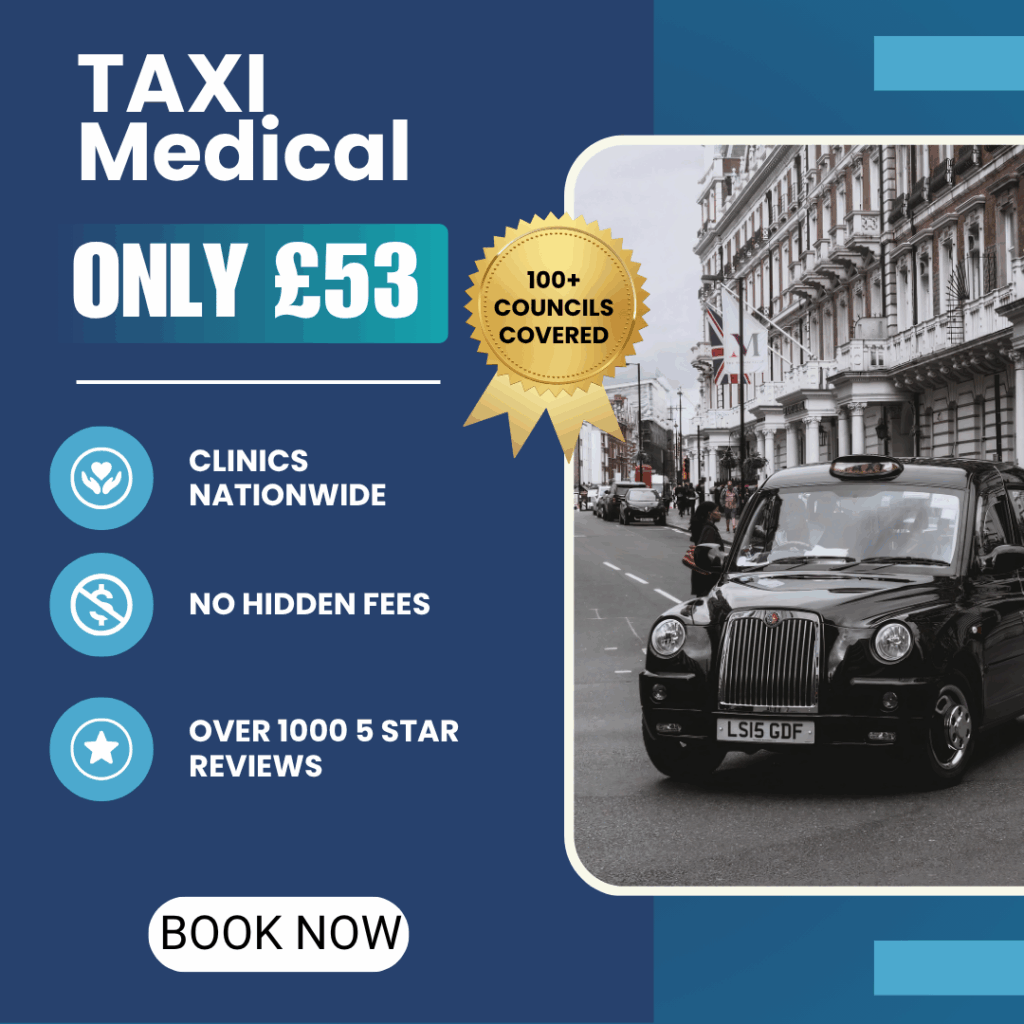 Preston taxi medicals for £53 including eye test – 100+ councils covered
