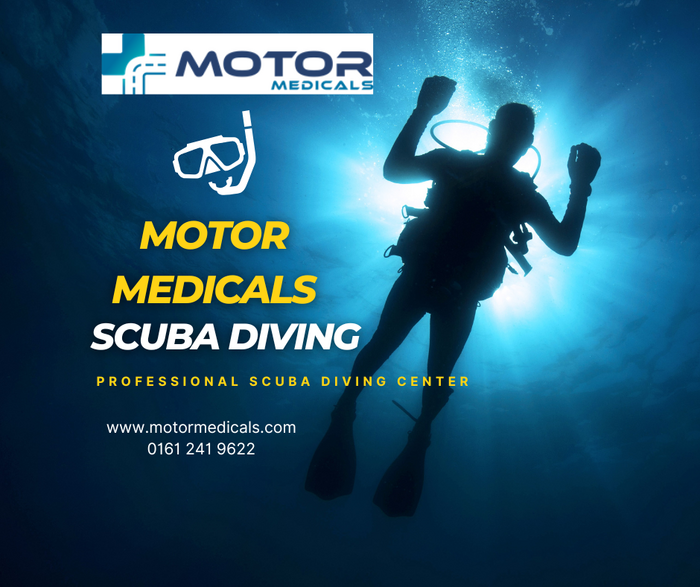 Scuba diving medical assessment support from Motor Medicals