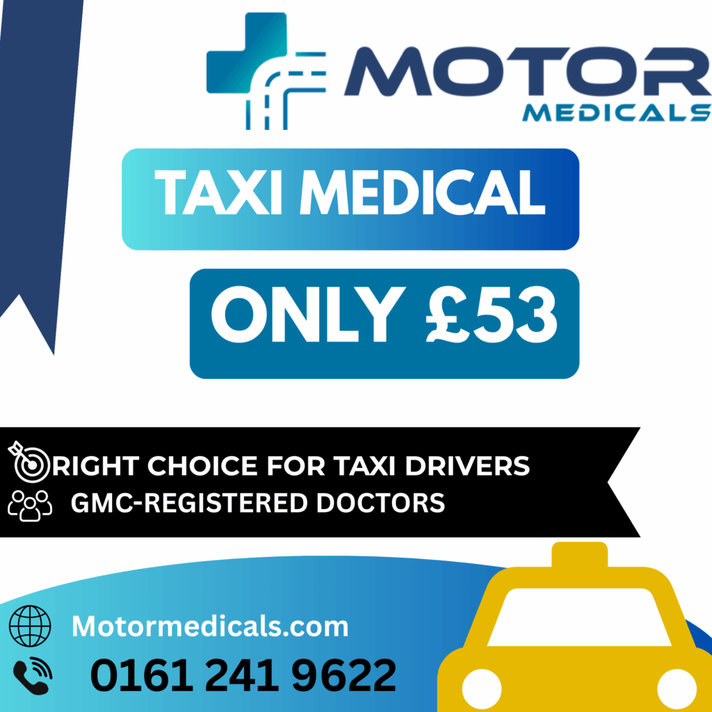 NHS App medical summary displayed on a smartphone for taxi medical requirements