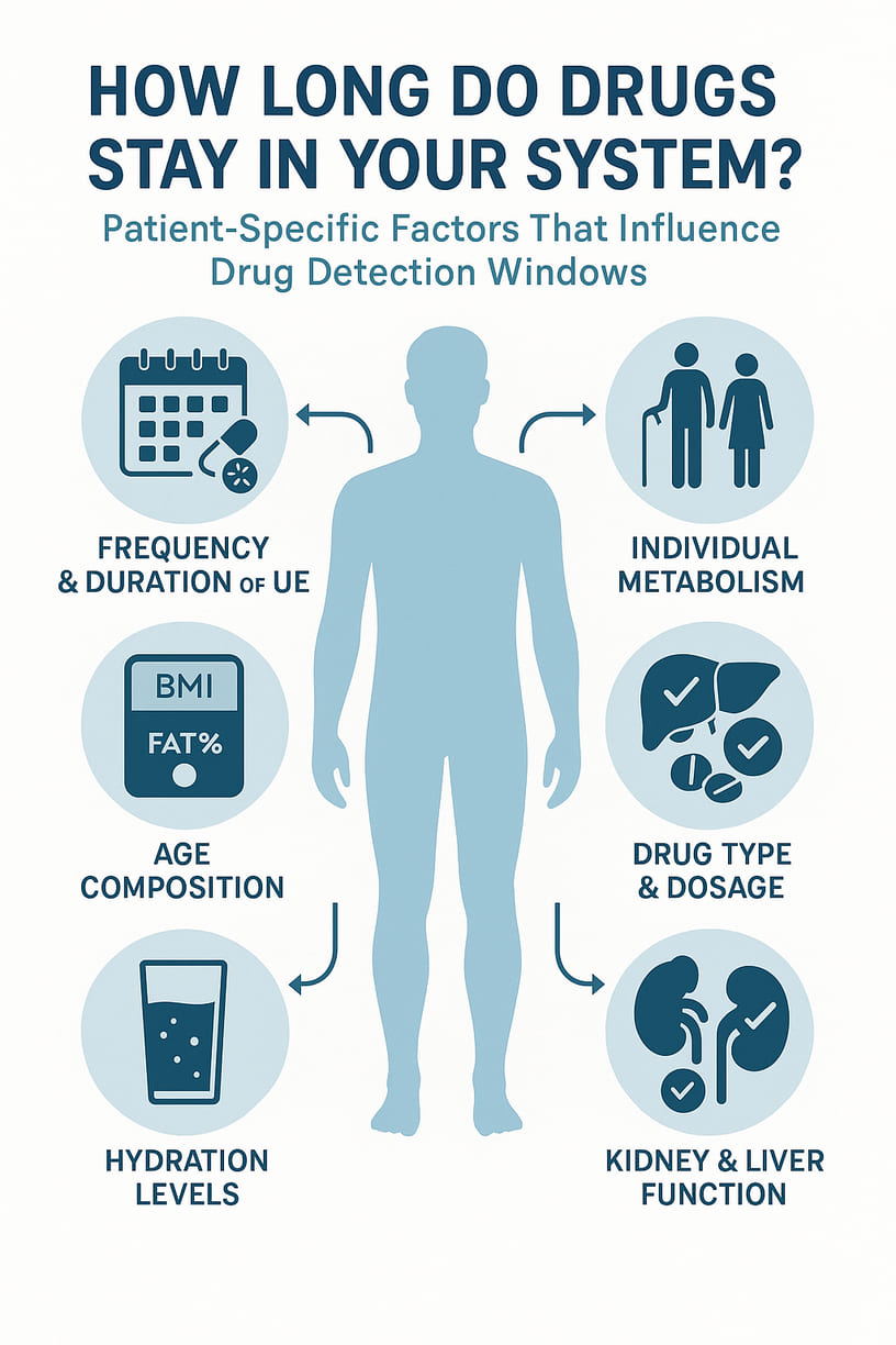 Drug testing urine sample analysis for medical screening at Motor Medicals