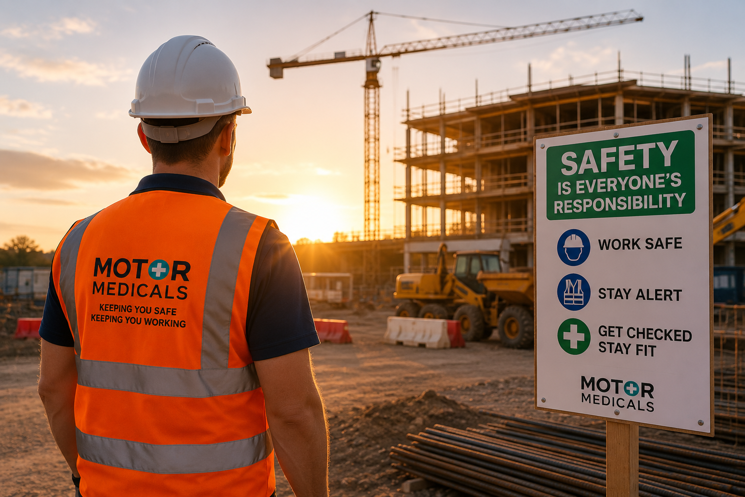 Construction worker needing a Safety Critical Medical